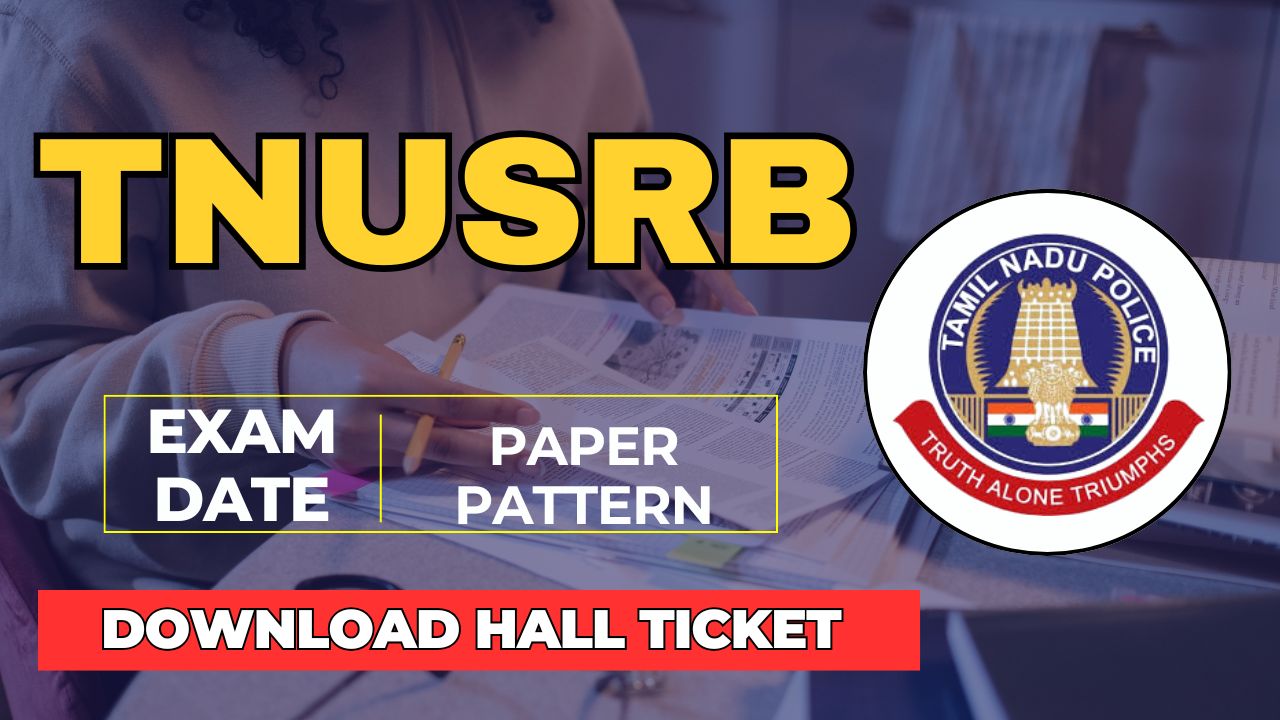 TNUSRB PC Hall Ticket