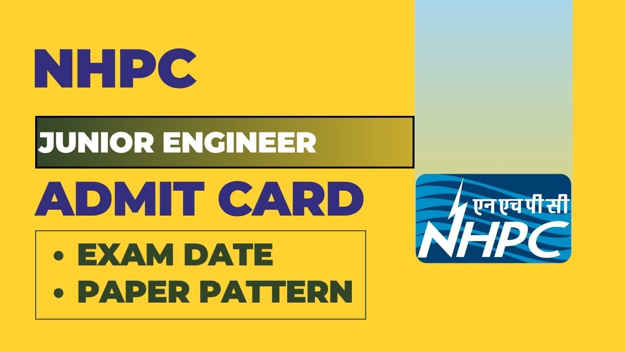 nhpc je admit card