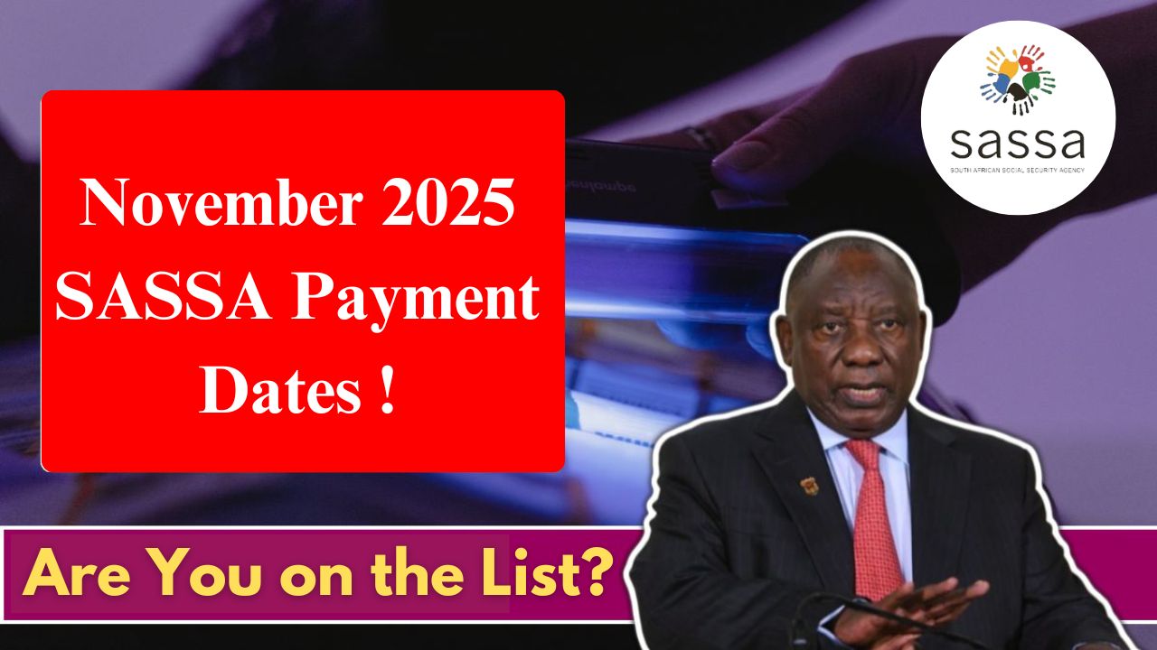 November SASSA Payment Dates 2025