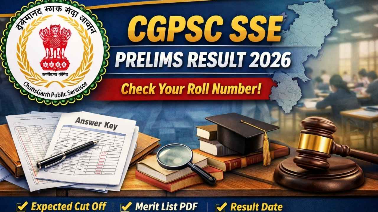 CGPSC SSE Prelims Result